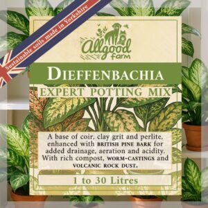 allgood farm dumb cane expert potting soil product label