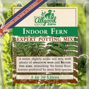 allgood farm fern potting soil product label