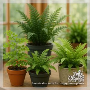 maidenhair and boston ferns