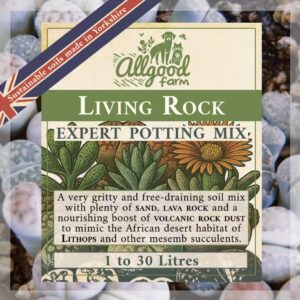 allgood farm living rock expert potting soil product label