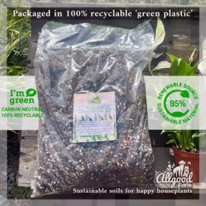 allgood farm peace lily spathiphyllum houseplant soil mix in recyclable green packaging