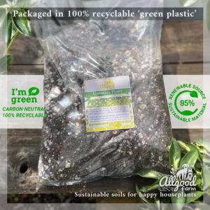 allgood farm umbrella plant soil mix for schefflera in recyclable green plastic