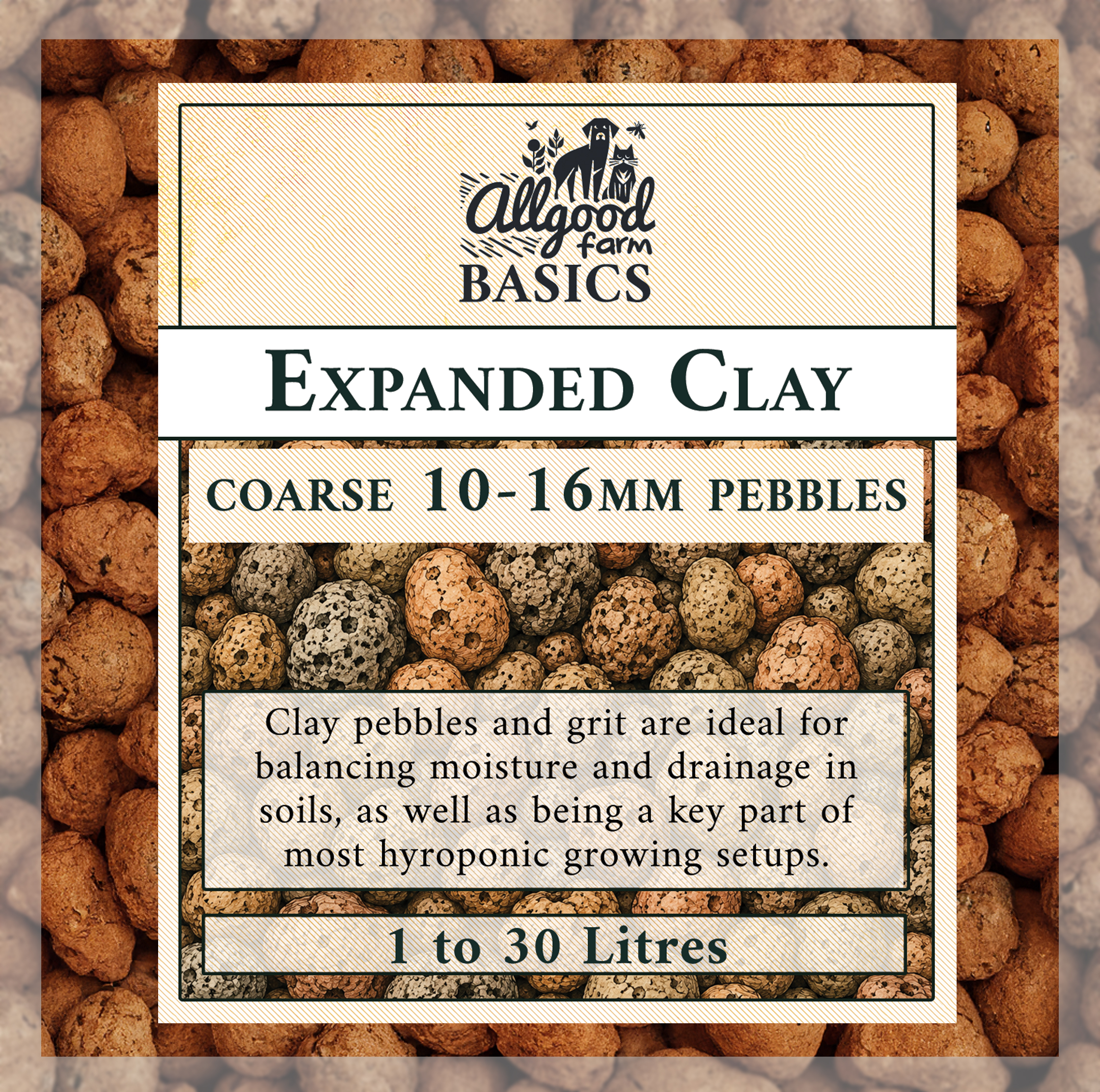Expanded Clay 10-16mm Pebbles